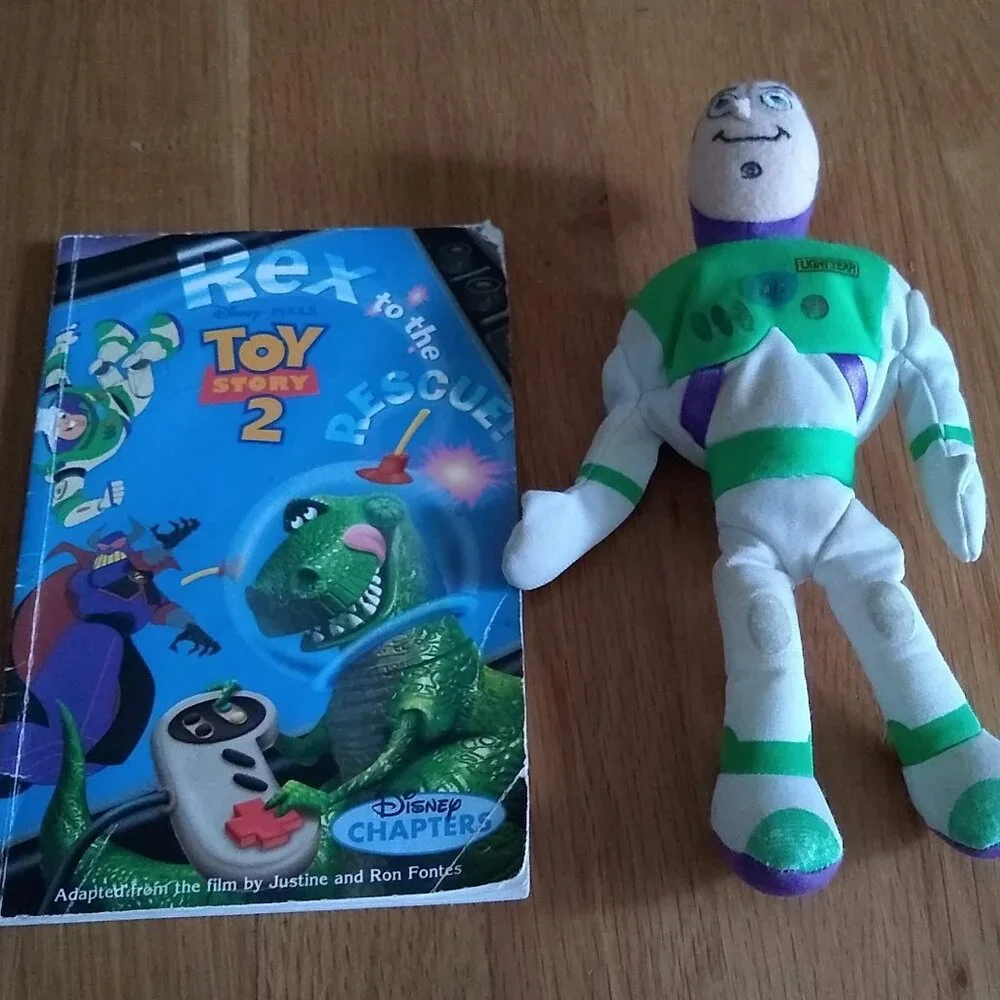Mouse Works Disney Toy Story 1996 + Toy Story a Friend is .... + Plush Vintage